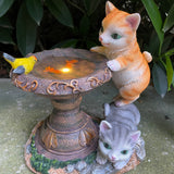 Cute Cat Model Solar Led Lamp
