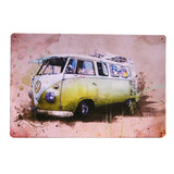Vintage Minibus Trip Metal Posters
