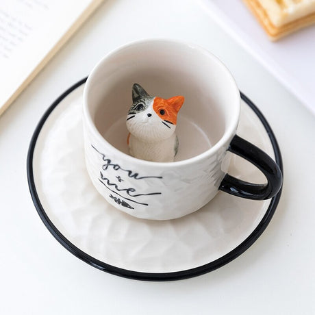 Cute Cat Ceramic Tea Mug
