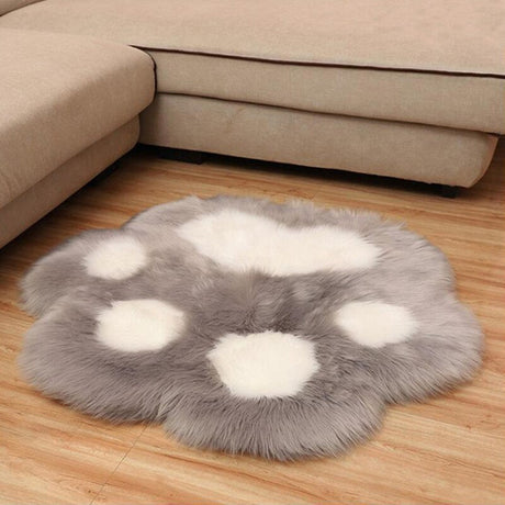 Shaggy Cat Paw Fluffy Rug