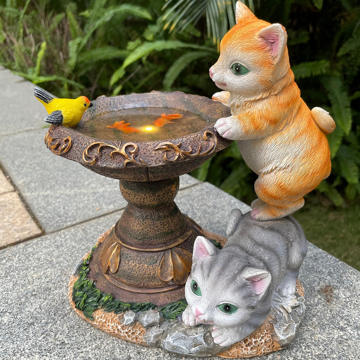 Cute Cat Model Solar Led Lamp