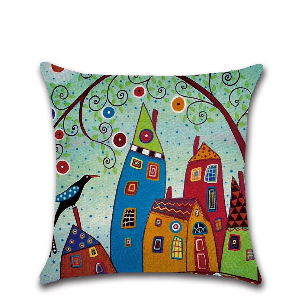 Indie City Of Childhood Pillow Case