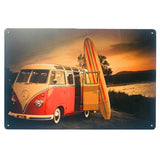 Vintage Minibus Trip Metal Posters