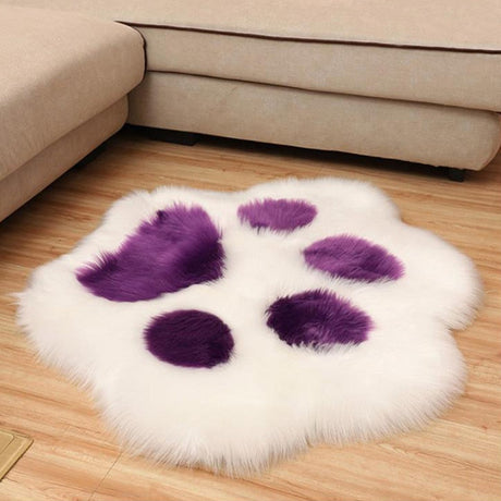 Shaggy Cat Paw Fluffy Rug