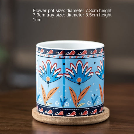Cottagecore Patterned Flower Pot