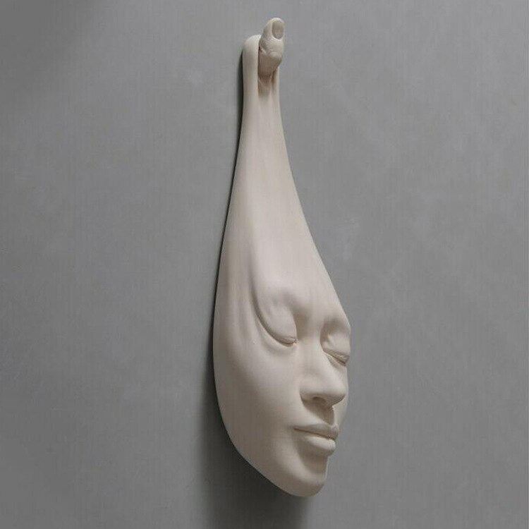 Aesthetic Wall Hanging Sculpture Creative Face