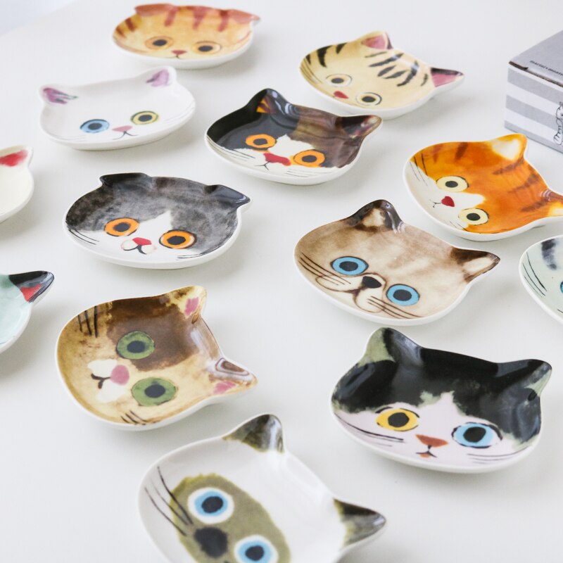 Ceramic Cat Print Lovely Plate