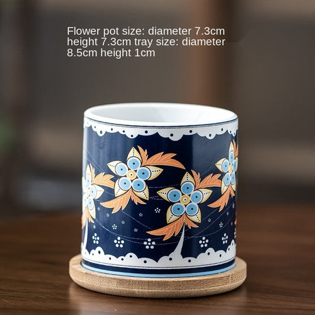 Cottagecore Patterned Flower Pot