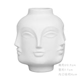 Boho Creative Face Ceramic Vase