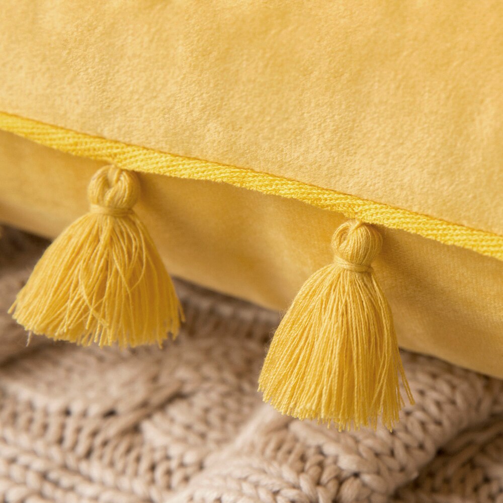 The Boho Velvet Tassel Pillow Cover Collection