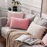 The Boho Velvet Tassel Pillow Cover Collection