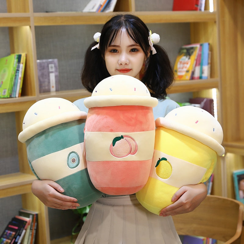 Kawaii Bubble Tea Pillow