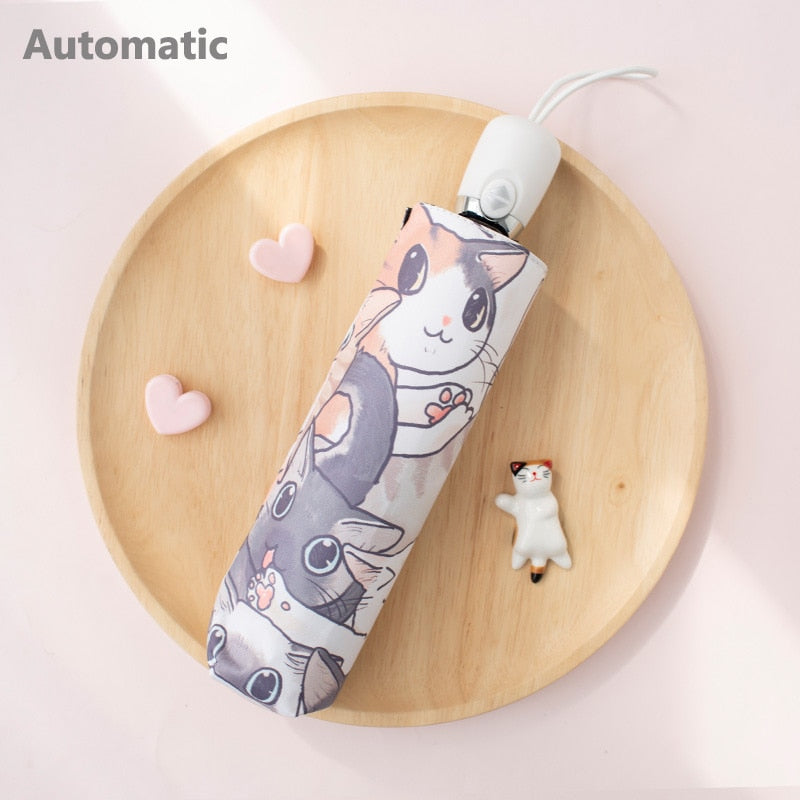 Cute Cat Claw Folding Umbrella