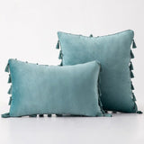 The Boho Velvet Tassel Pillow Cover Collection