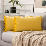 The Boho Velvet Tassel Pillow Cover Collection