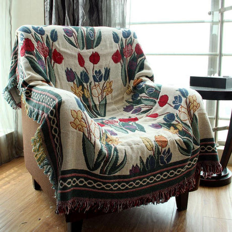 Cottagecore Armchair Blanket