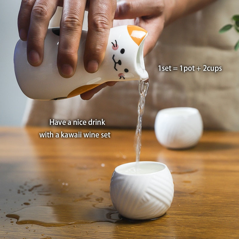 Cute Cat Tea Set