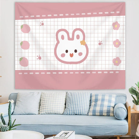 Cute Kawaii Bear Tapestry