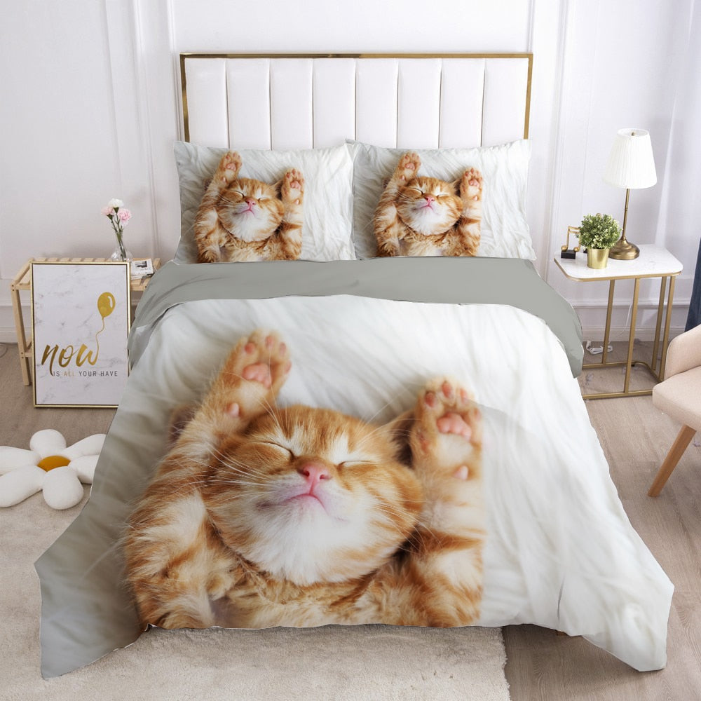 Cute Cat Bedding Set