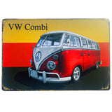 Vintage Minibus Trip Metal Posters