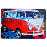 Vintage Minibus Trip Metal Posters
