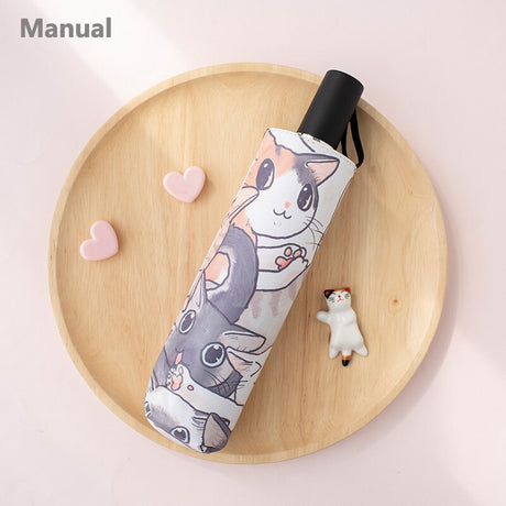 Cute Cat Claw Folding Umbrella