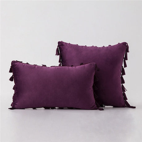 The Boho Velvet Tassel Pillow Cover Collection