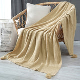 Aesthetic Tassel Thread Blanket