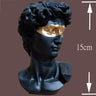 Masked David Head Bust Statue