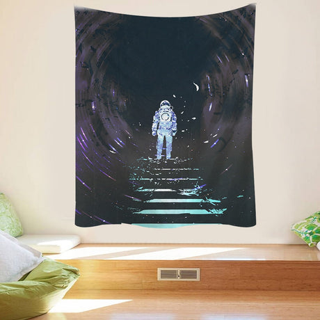 Artsy Modern Astronaut Tapestry