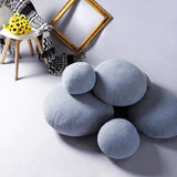 Realistic Stone Plush Pillow Cobblestone Soft Lazy Sofa Multifunctional Stone Cushion Creative Gift Props 6pc Set