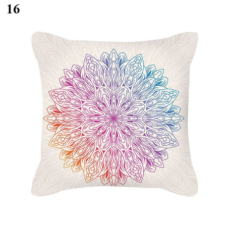 Mandala Bohemian Flower Pillow Case