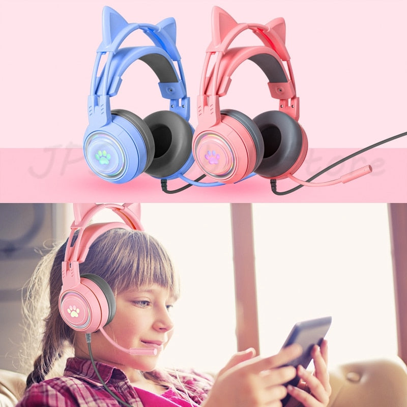 Cat Ear Gamer Headphone