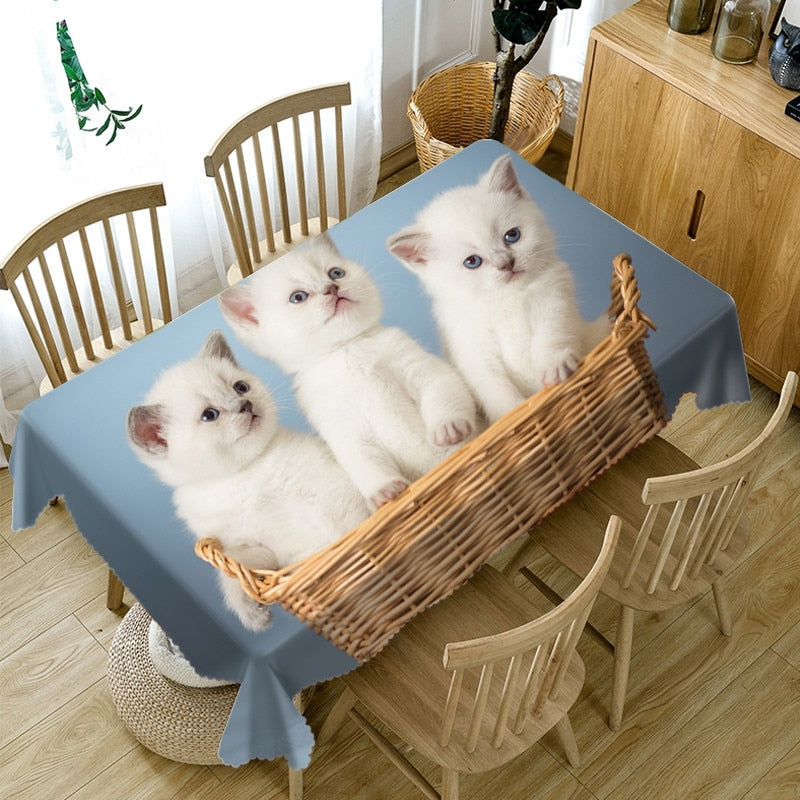 Cute Cat Printing Tablecloths