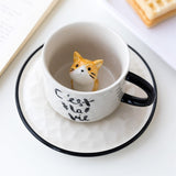 Cute Cat Ceramic Tea Mug