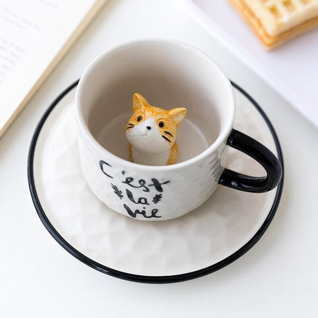 Cute Cat Ceramic Tea Mug