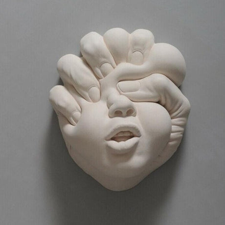 Aesthetic Wall Hanging Sculpture Creative Face