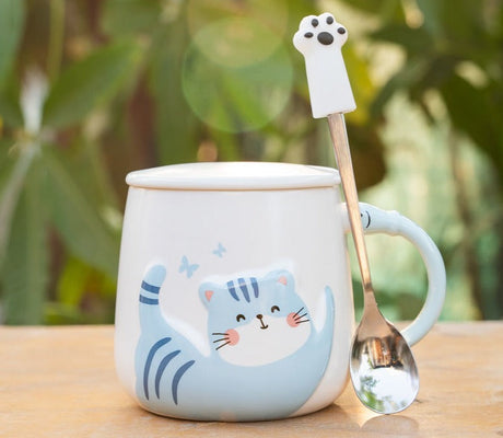 Sleepy Cat Ceramic Mug