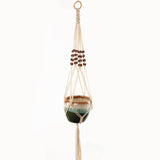 Handmade macrame plant flower pot hanger for wall decoration