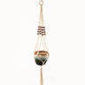 Handmade macrame plant flower pot hanger for wall decoration