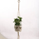 Handmade macrame plant flower pot hanger for wall decoration