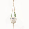 Handmade macrame plant flower pot hanger for wall decoration