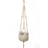 Handmade macrame plant flower pot hanger for wall decoration
