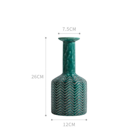 Houseware Ceramic Vase Modern Simple American Retro Home Living Room Cabinet Table Decoration Flower Decoration Home Decoration