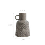 Houseware Ceramic Vase Modern Simple American Retro Home Living Room Cabinet Table Decoration Flower Decoration Home Decoration