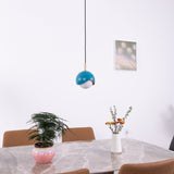 Blue Drop Pendant Light