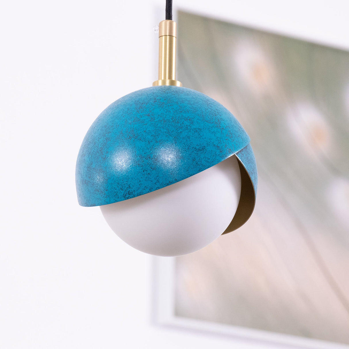 Blue Drop Pendant Light