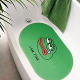 I'm Fine Frog PVC Bathroom Mat