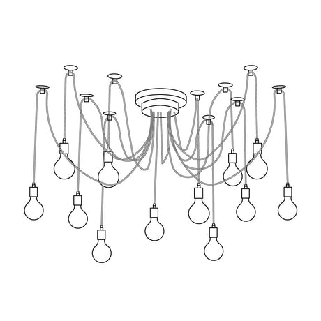 Industrial Spider Chandelier
