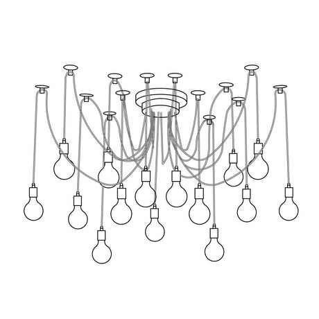 Industrial Spider Chandelier